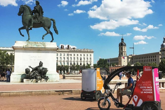 1 or 2-Hour Pedicab tour of Lyon - Berge du Rhône: panoramic river views toward Fourvière and Croix-Rousse