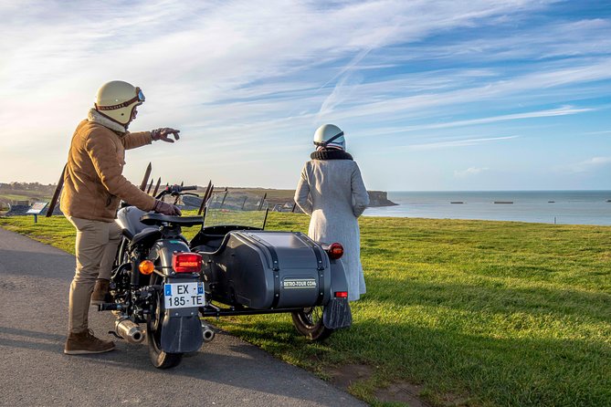 2- to 6-hour sidecar excursion on the D-Day Landing Beaches - Pointe du Hoc in the 6-hour option: the mission to silence long-range guns
