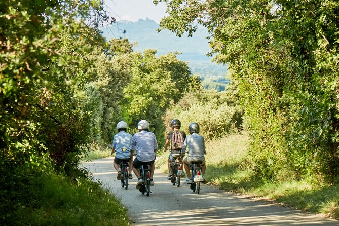 A Tour in Provence in a typical French motorized bike : the Solex - Stop 4: Le Jardin Medieval de Notre Dame d’Aubune for a quick medieval reset