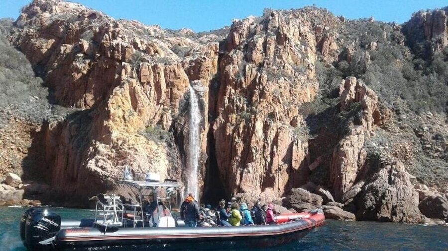 Ajaccio/Porticcio: Scandola & Piana Semi-Rigid Boat Day Trip - Calanques de Piana by Boat, Red Granite That Feels Sculpted