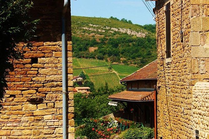 Beaujolais wine tour from Lyon half day - Stop 1 in Oingt: the Golden stones pitch plus white and red tasting
