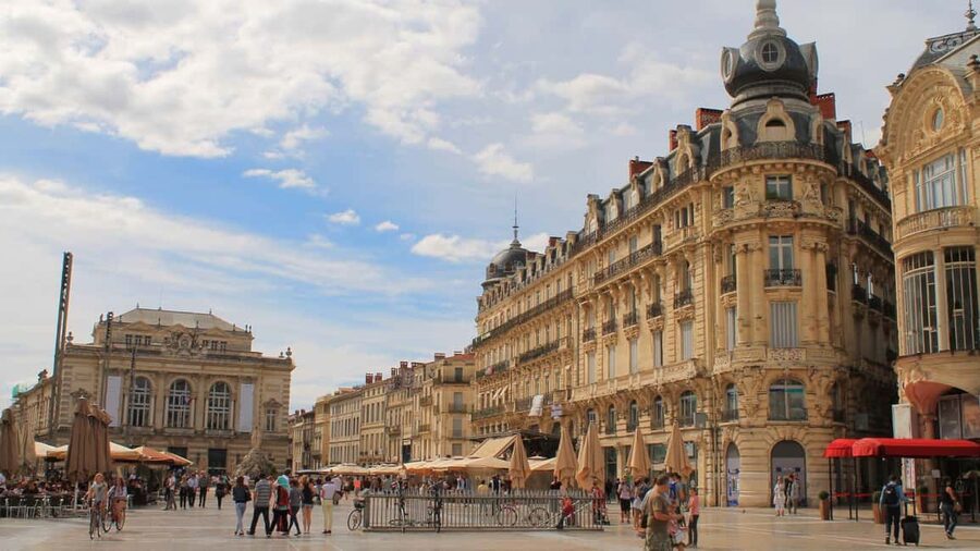 Best of Montpellier: Private Walking Tour with a Local - Esplanade Charles de Gaulle, shade, and everyday city life