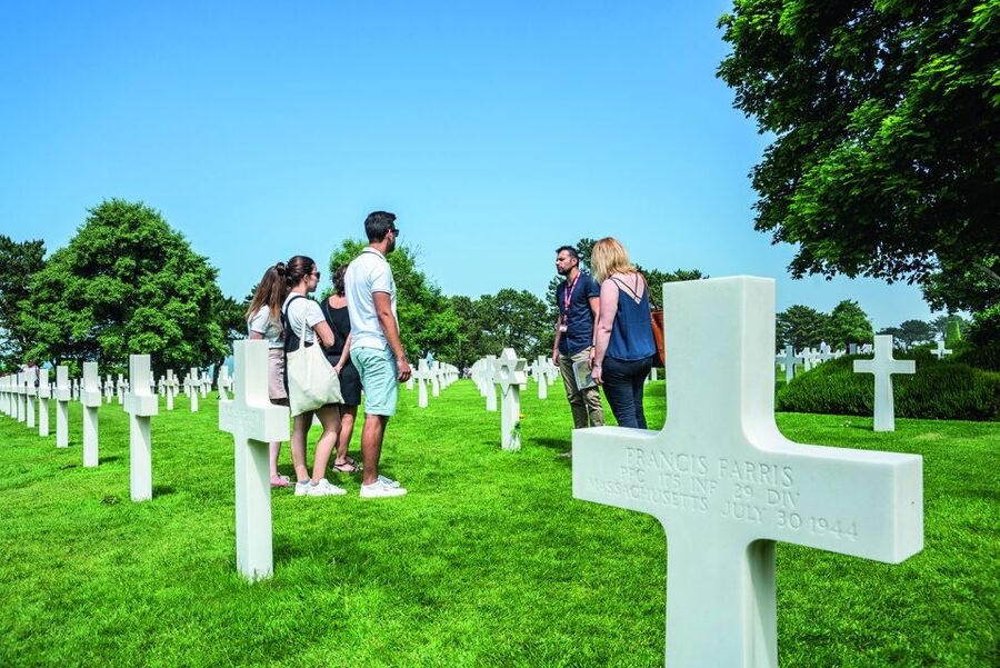 Caen: Guided D-Day Sites Tour & Caen Memorial Museum Ticket - The Normandy American Cemetery at Colleville-sur-Mer