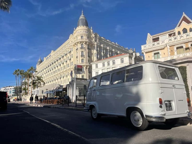 Cannes: City Tour in a Vintage Bus - Entering Cannes at Quai Max Laubeuf, on a real bus people recognize