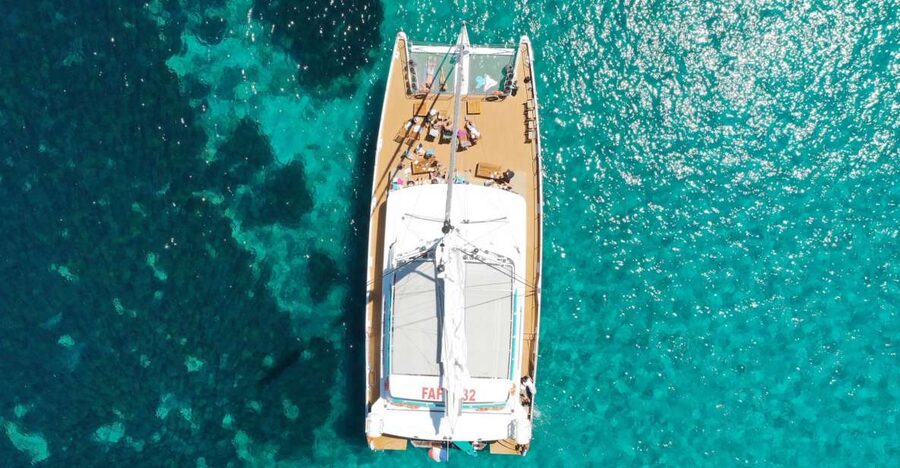 Cannes: Half-Day Catamaran Cruise - Boarding Riviera Lines: what the catamaran setup feels like