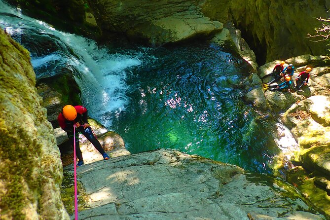 Canyoning Grenoble: the Furon canyon - The Start at the Parking Area and the Setup Moment