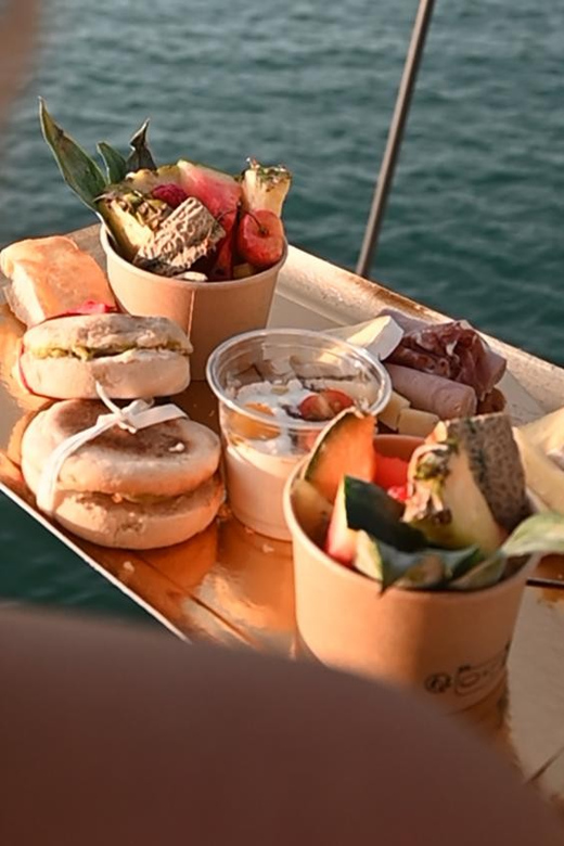 Catamaran Lucile | Sunday brunch - Entering the Cruise at Charles-de-Gaulle Quay (and Getting Comfortable Fast)