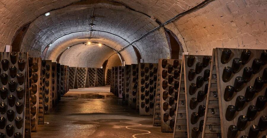 Champagne: Canard-Duchêne Champagne House Tour - The 19th-century architecture and the feel of hand-carved stone