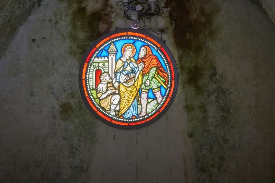 Champagne: Canard-Duchêne Champagne House Tour - The old chapel stop and Simon-Marq stained glass