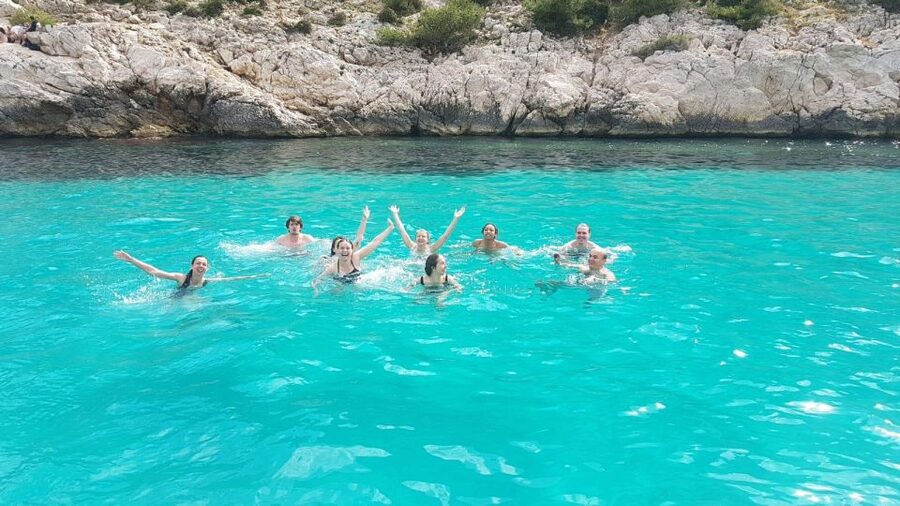 Cruise, Coffee and Swimming in the Calanques of Frioul - Marseille to Frioul on a quiet hybrid electric boat