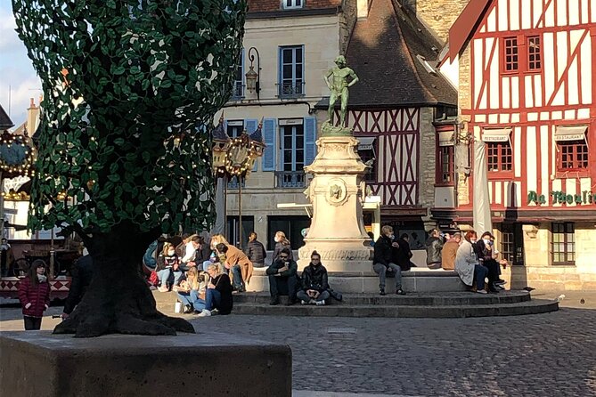 Dijon with an Archaeologist: A Self-Guided Audio Tour - Notre-Dame outside: the owl emblem and the church in your walking frame