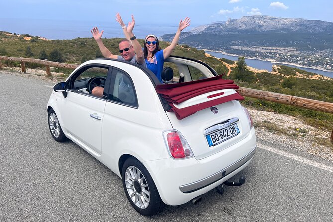 Drive by cabriolet from Marseille cruise port to cassis - Cassis port time: cobblestones, terraces, and a slower pace