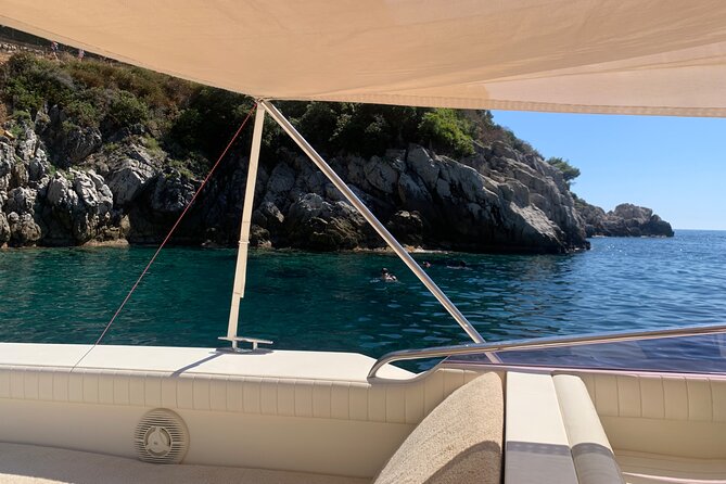 Exclusive Private Boat Tour on a Luxury Day Cruiser - Nice/Monaco - Stop 3: Mala Plage, the sea-only cave, and snorkeling or the sea scooter