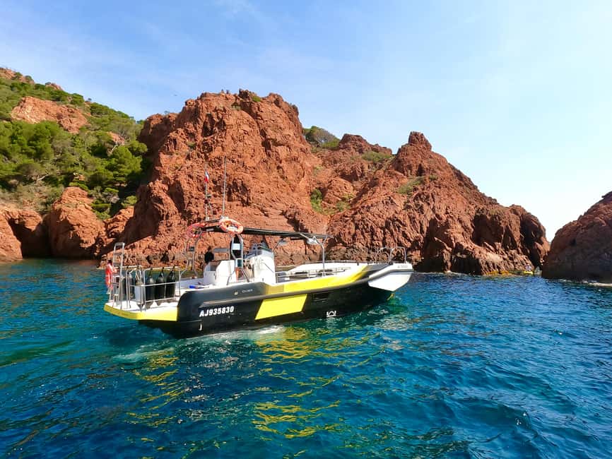 Fréjus: Sea and Creeks Boat Tour with Snorkeling and Drinks - Price and value: what you get for about $63
