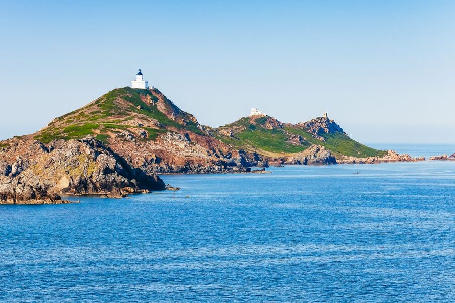 From Ajaccio/Porticcio:Ajaccio & Sanguinaires Gulf Boat Tour - The Daudet lighthouse link: culture built into a nature stop