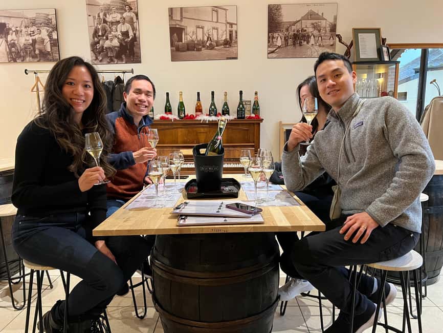 From Epernay : Bubble Champagne Tour 6 tastings - Three essential Champagne alcohols and aperitifs from Goyard