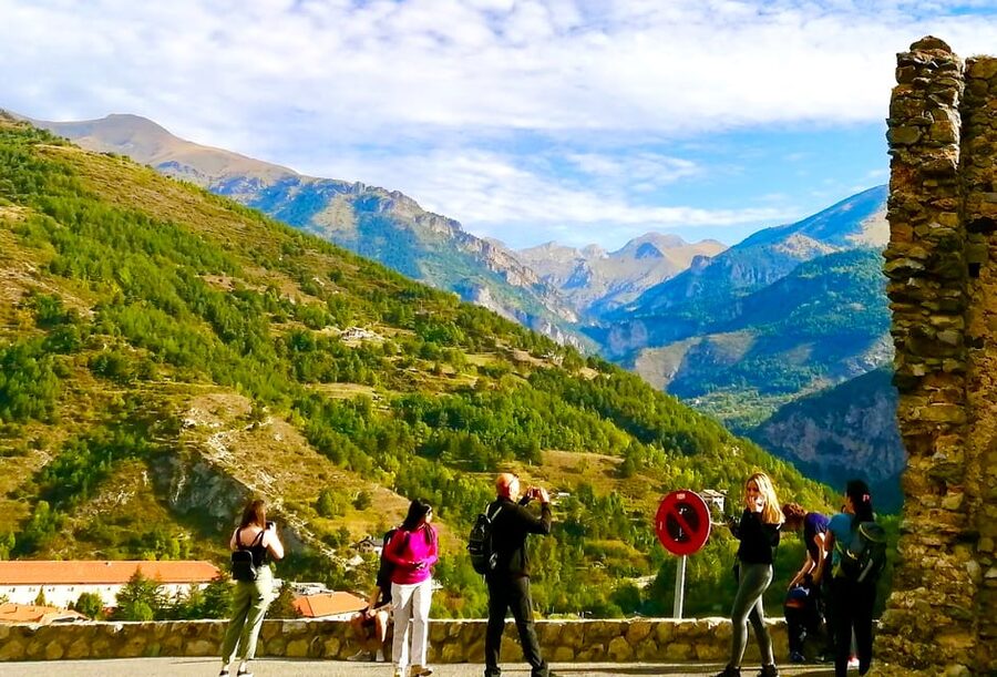 From Nice: Historic Train Ride & Alps Villages - The hike option: chestnut forest, caves, and giant sandstone blocks