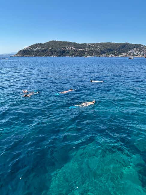 From Nice: Villefranche Bay Swimming & Snorkeling Boat Tour - Gear up at Le Poseidon, then get in the water