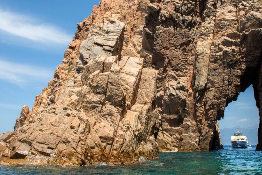 From Porto: Boat tour to the Calanches of Piana & Capo Rosso - The hybrid boat experience: comfort, quiet, and practical sightlines