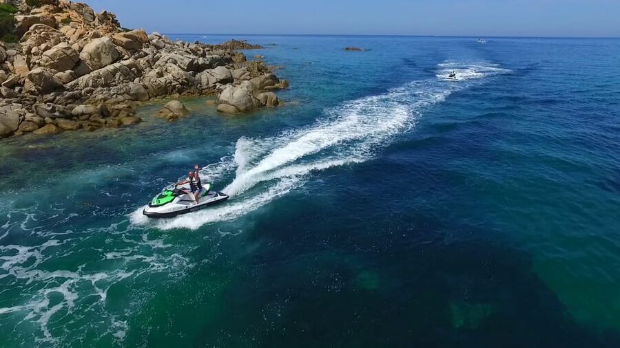 From Propriano: Gulf of Valinco Jetski Tour - 1h - Jetski power, comfort, and the physical side
