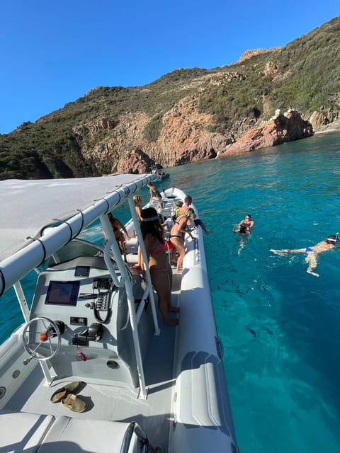 From Sagone/Cargèse: Scandola and Calanques de Piana Cruise - Capo Rosso Swim and Snorkeling Stop: Clear Water, Masks Provided