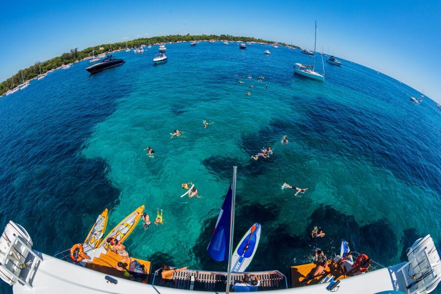 Full-Day Catamaran Cruise Departing from Cannes - Cold buffet lunch around 1:00 PM with rosé