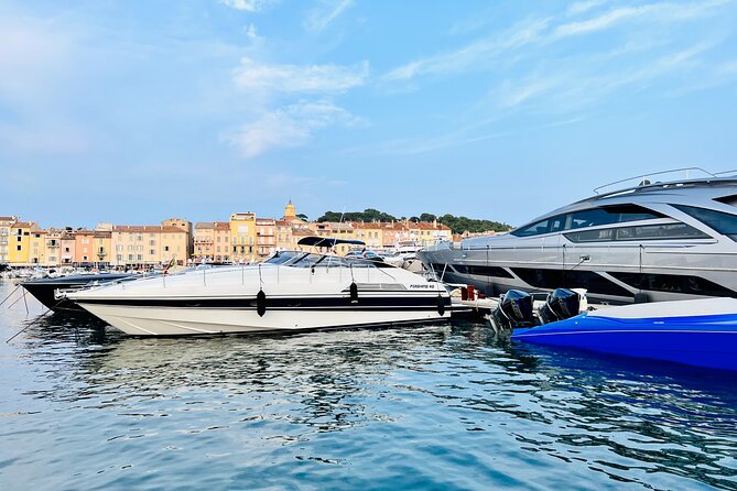 Half Day Private Yacht Charter on our Pershing 40 in Saint Tropez - Where you board: Port Grimaud, Sainte Maxime, Saint Tropez, or Marines de Cogolin