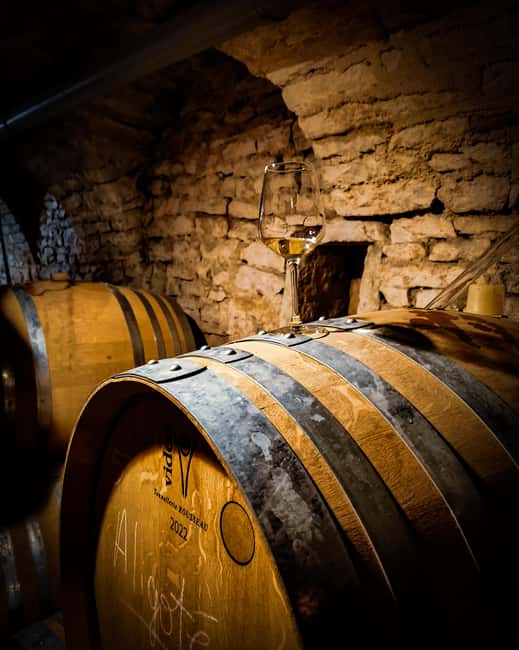 Historic Center of Dijon : Discovery Tasting Wine Burgundy - The Wine Flight: Crémant, 2 Whites, and 2 Reds Including a Premier Cru