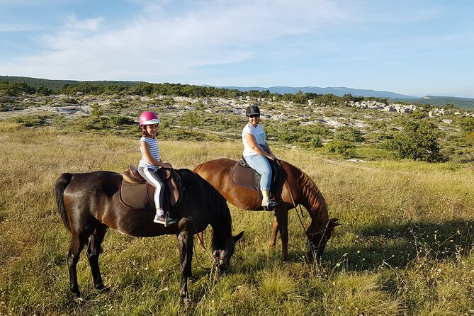 Horse ride in Haute Provence Luberon and Forcalquier - Riding from Forcalquier Heights into the Luberon Views