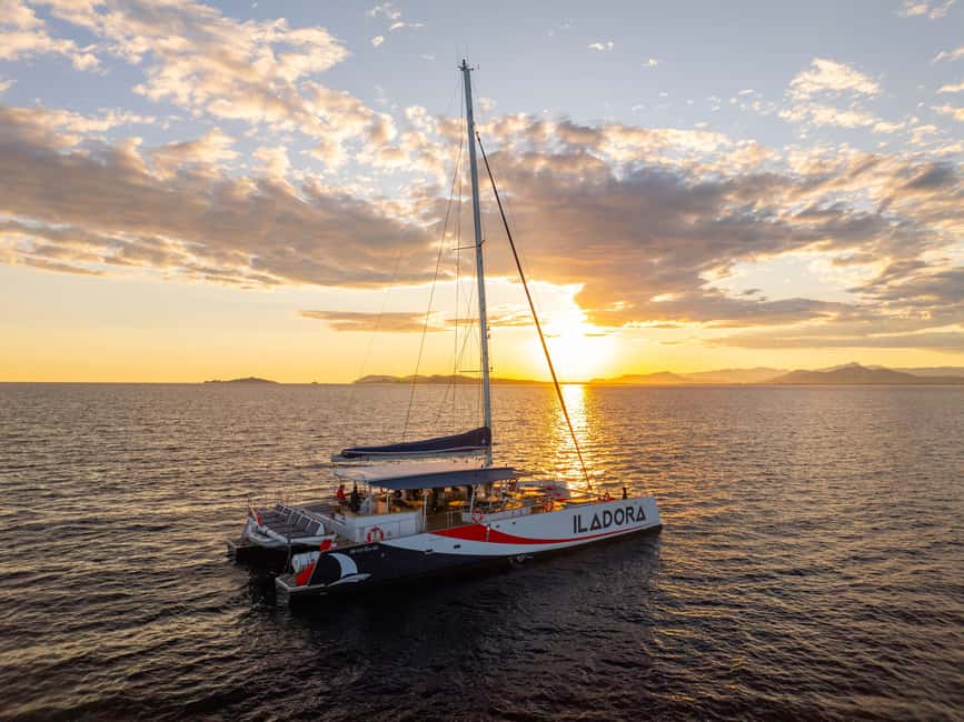Hyères : Sunset Catamaran Cruise to Giens Peninsula - The 7:30 PM sail: golden light over the Mediterranean