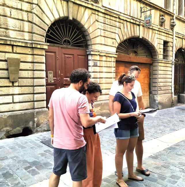 Lyon: escape game in the Vieux Lyon - The walking route, from 3 Rue des Estrées to Palais de Justice