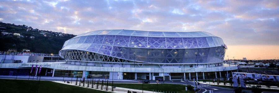 Nice: Allianz Stadium and National Sports Museum Tour - Allianz Riviera from the pitch-side: modern architecture explained with real access