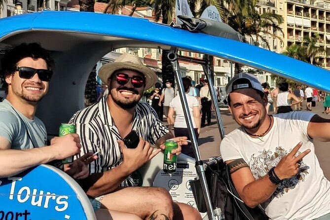 Nice: private guided Tour by electric taxi bike - Pickup in the city center, and the extra cost trap