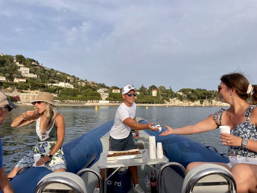 Nice: Sunset Boat Tour with Wine and Local Snacks - Cap de Nice sunset in Baie des Anges