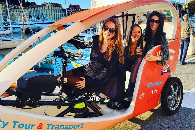 Nice: Visit of Nice by electrically assisted bike taxi 1 hour. - Price and value: what $72.59 buys you in one hour