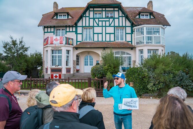 Normandy D-Day Beaches with Juno Beach, bunkers & Canadian Cemetery from Paris - Canada House at Bernieres-sur-Mer