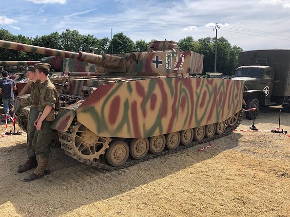 Normandy Victory Museum admission ticket - Old military vehicles and the outdoor reenactment style details