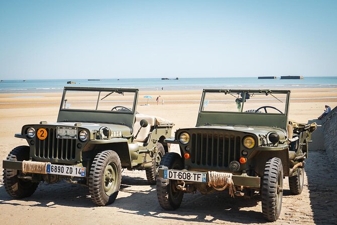 Normandy WW2 Classic Jeep Tour - Stop 2, Longues-sur-Mer battery: Atlantic Wall guns in context