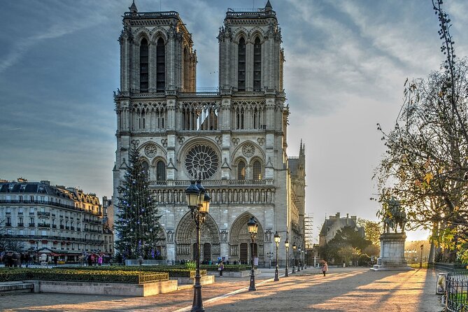 Notre Dame Guided Tour with Scheduled Group Access Option - The outdoor walking portion: Gothic details plus Seine views