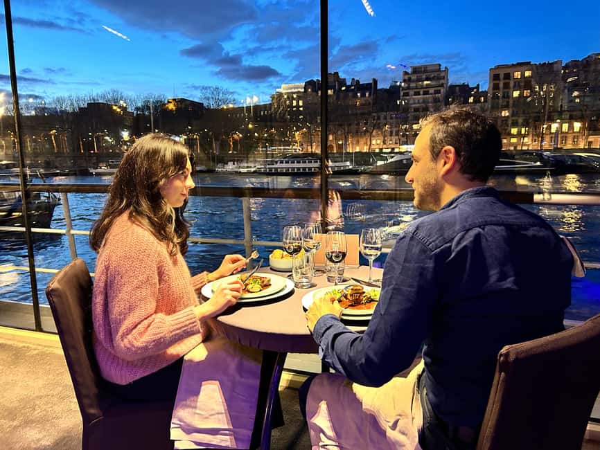 Paris: 3-Course-Dinner Cruise with Wine on the Seine River - Boarding at Pontoon 5 or 7: Starting Steps Near the Eiffel Tower