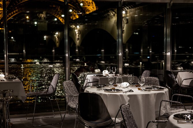Paris at the First Lodges - Ducasse sur Seine dinner cruise - Food timing, drinks, and wine pairing clarity