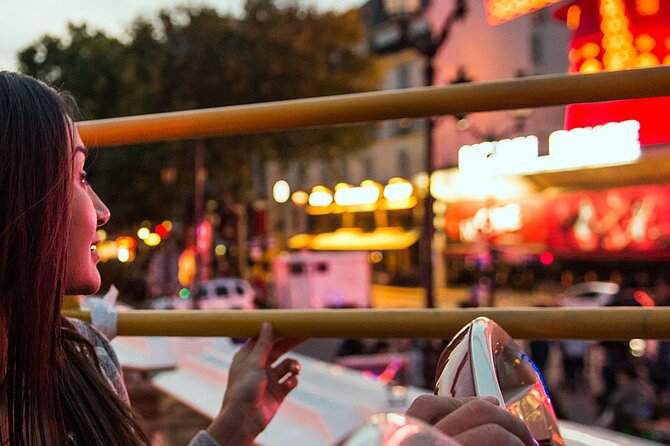 Paris Big Bus Open Top Panoramic Night Tour - The Moulin Rouge and the cabaret myth stop