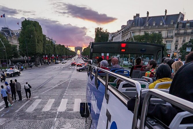 Paris by Night Tootbus Tour - Eiffel Tower to Louvre: the night skyline hits first