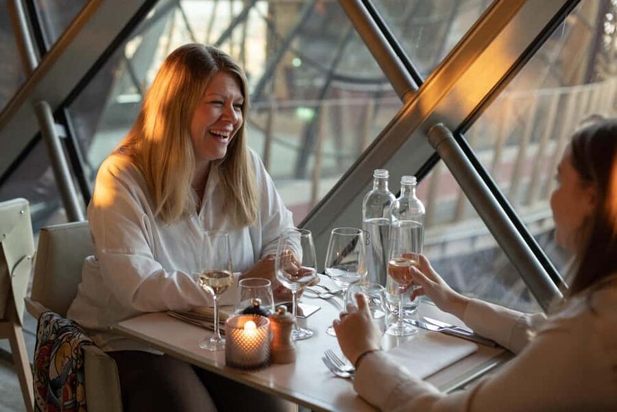 Paris: Early Dinner at Madame Brasserie in the Eiffel Tower - The beverage package: champagne plus wine or beer, and the extra little perks