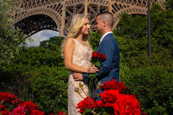 Paris Eiffel Tower Wedding Vows Renewal Ceremony with Photo Shoot - Price and Value: $507.94 Per Group for Up to 6 People