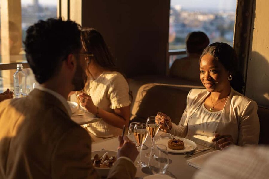 Paris: Elegant Dinner with Drinks in the Eiffel Tower - Getting inside faster: entrance 1, ticket pickup, and two security steps