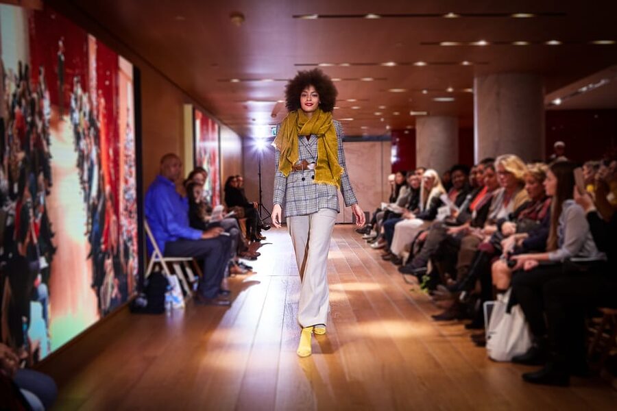 Paris: Fashion Show at Galeries Lafayette Haussmann - Inside the Show: Models, Music, and Wearable Seasonal Style