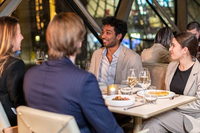 Paris Late Dinner at Eiffel Tower's Madame Brasserie Restaurant - The Eiffel Tower view: what you actually see at night