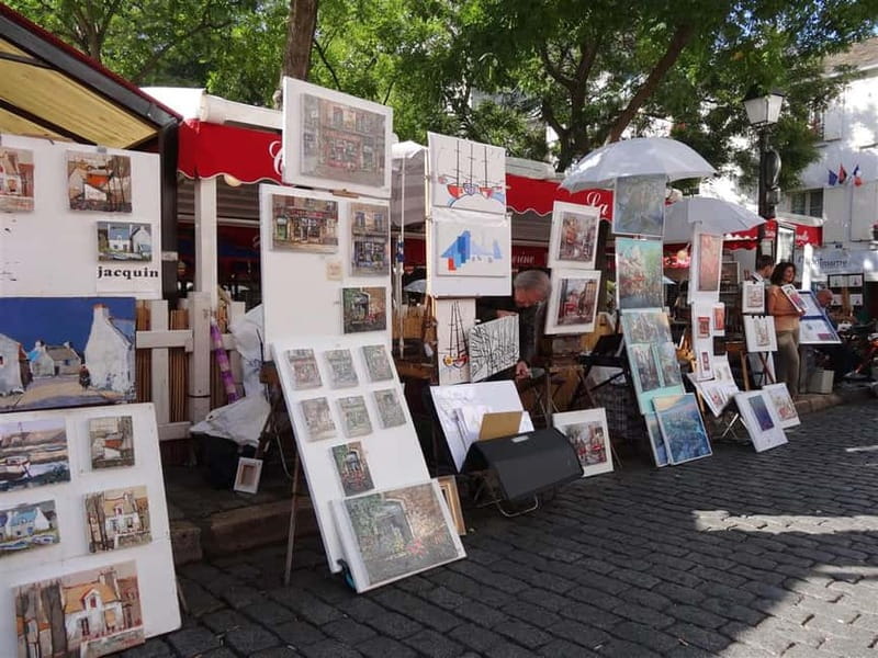 Paris Montmartre: 2-Hour City Tour in German - Place du Tertre: seeing the artists’ quarter with better context