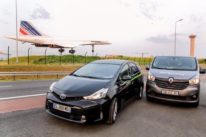 Paris Private Arrival Transfer from Charles de Gaulle (CDG) or Orly (ORY) - The ride itself: a private A/C vehicle for up to eight